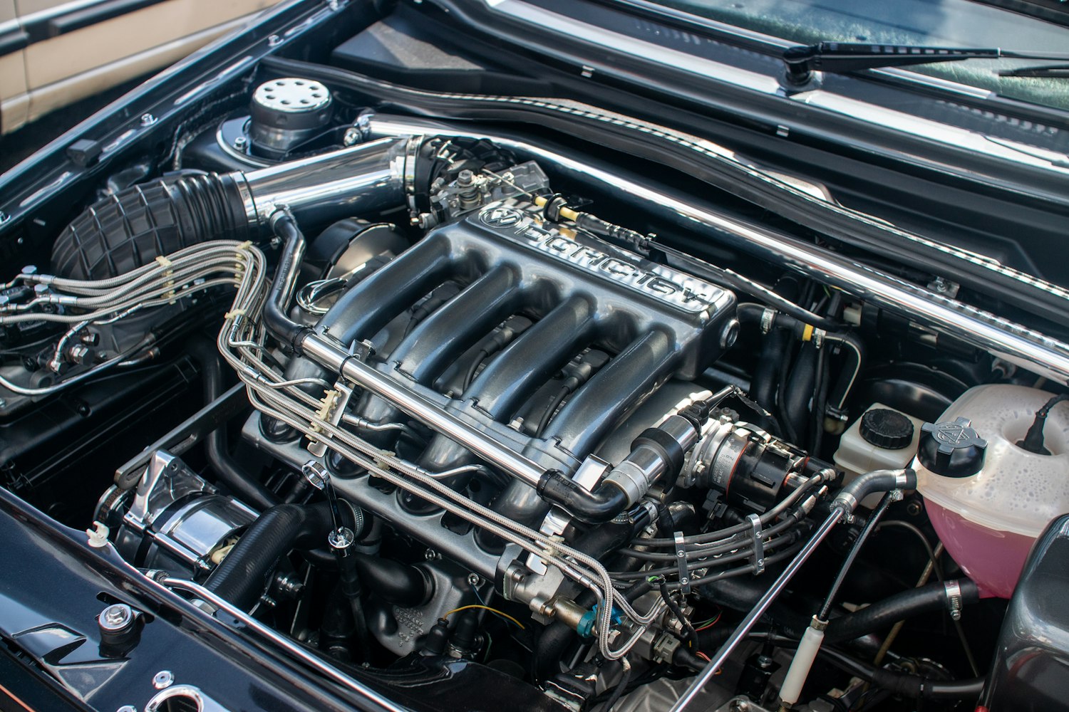Car engine bay